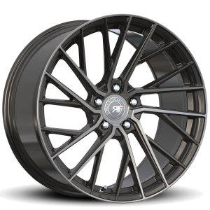 20" ROAD FORCE WHEELS RFF2 GUNMETAL MACHINED FLOW FORMED FINISHED RIMS