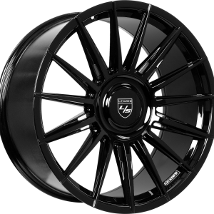 24" LEXANI WHEELS LOTUS XL GLOSS BLACK FINISH RIMS