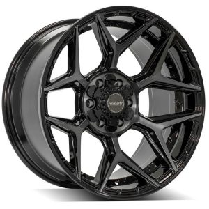 4PLAY Gen3 4P06 20x10 6x135mm & 6x5.5" -18et in Brushed Black - 4P06-20100-6D55-18BBT