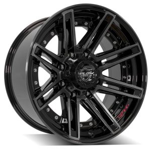 4PLAY Gen2 4P08 20x10 8x170mm -24et in Brushed Black - 4P08-20100-8170-24BBT