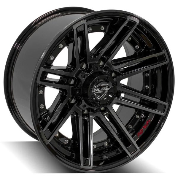 4PLAY Gen2 4P08 20x10 8x170mm -24et in Brushed Black - 4P08-20100-8170-24BBT