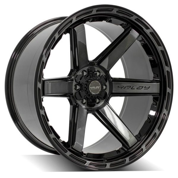 4PLAY Gen3 4P63 24x12 6x135mm & 6x5 4PLAY Gen3 4P63 24x12 6x135mm & 6x5.5" -44et in Brushed Black - 4P63-24120-6D55-44BBT