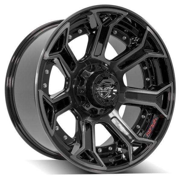 4PLAY Gen2 4P70 20x10 6x135mm & 6x5 4PLAY Gen2 4P70 20x10 6x135mm & 6x5.5" -18et in Brushed Black - 4P70-20100-6D55-18BBT