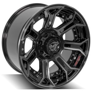 4PLAY Gen2 4P70 20x10 6x135mm & 6x5.5" -18et in Brushed Black - 4P70-20100-6D55-18BBT