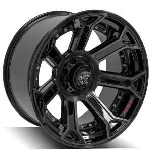 4PLAY Gen2 4P70 22x12 6x135mm & 6x5.5" -44et in Brushed Black - 4P70-22120-6D55-44BBT