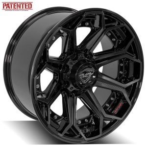 4PLAY Gen2 4P80R 20x10 6x135mm & 6x5.5" -18et in Brushed Black - 4P80R-20100-6D55-18BBT