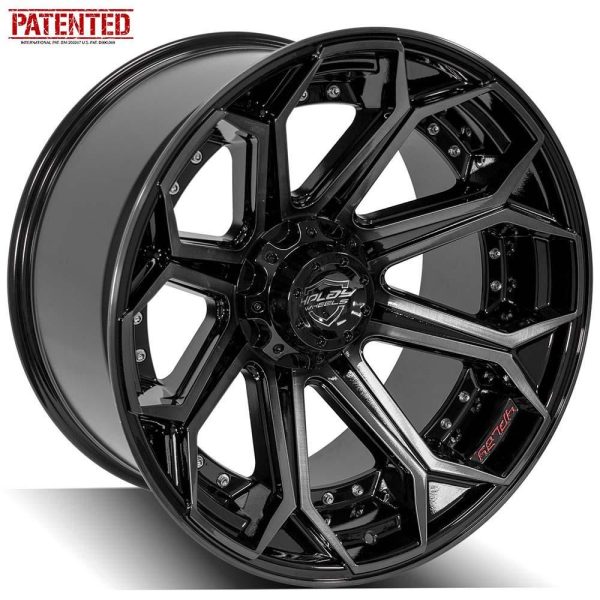 4PLAY Gen2 4P80R 22x12 6x135mm & 6x5.5" -44et in Brushed Black - 4P80R-22120-6D55-44BBT