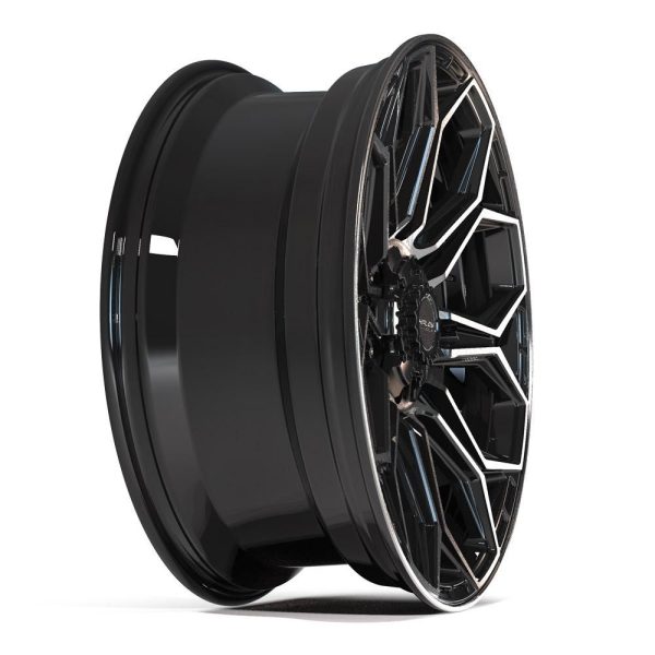 4PLAY Gen3 4P83 22x9 6x135mm & 6x5.5" +12et in Brushed Black - 4P83-22090-6D55-12BBT