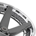 4PLAY Forged Series 4PF5 24x14 5x5" & 5x5.5" Brushed w/ Tinted Clear Center & Polished Barrel. - 4PF5-24140-5D55-76BG-P