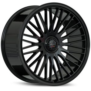 22" GIANELLE WHEELS ARIA GLOSS BLACK FINISH FLOW FORMED RIMS