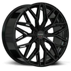 20" KOKO KUTURE WHEELS COMO GLOSS BLACK FINISH FLOW FORMED RIMS