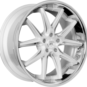 20" LEXANI WHEELS CIRCUIT SILVER WITH CHROME LIP FINISH RIMS