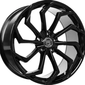 20" LEXANI WHEELS STATIC GLOSS BLACK FINISH RIMS