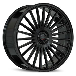 22" KOKO KUTURE WHEELS PARLATO GLOSS BLACK FINISH FLOW FORMED RIMS