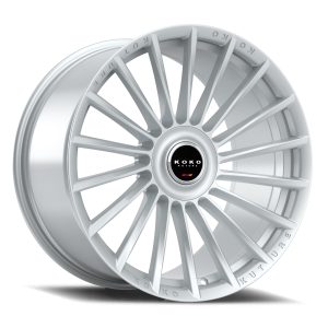 28" KOKO KUTURE WHEELS URFA GLOSS SILVER FINISH FLOW FORMED RIMS