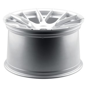 19" BLAQUE DIAMOND WHEELS BD-F18 BRUSHED SILVER FINISH FLOW FORGED RIMS - Image 4