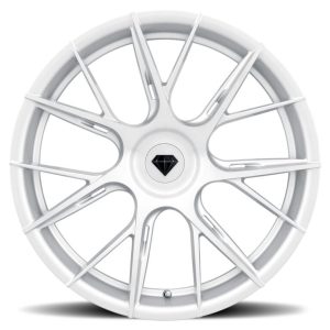 19" BLAQUE DIAMOND WHEELS BD-F18 BRUSHED SILVER FINISH FLOW FORGED RIMS - Image 3