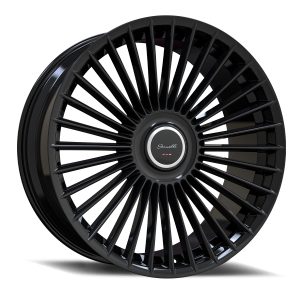 22" GIANELLE WHEELS CABO GLOSS BLACK FINISH RIMS