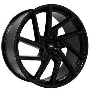 20" LEXANI WHEELS SENNA GLOSS BLACK FINISH RIMS