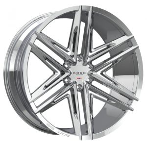 26" KOKO KUTURE WHEELS VETSE CHROME FINISH RIMS