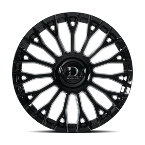 22" DOLCE LUXURY WHEELS ROMA GLOSS BLACK FINISH RIMS - Image 2
