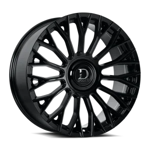 24" DOLCE LUXURY ROMA GLOSS BLACK FINISH RIMS