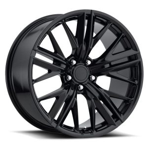 20" FACTORY REPRODUCTIONS WHEELS FR28 ZL1 CAMARO REPLICA GLOSS BLACK FINISH RIMS