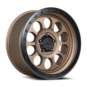 17" LOCK OFF-ROAD WHEELS 50CAL MATTE DESERT BRONZE MATTE BLACK RING FINISH RIMS