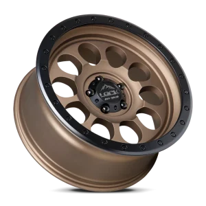 17" LOCK OFF-ROAD WHEELS 50CAL MATTE DESERT BRONZE MATTE BLACK RING FINISH RIMS - Image 3