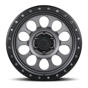 17" LOCK OFF-ROAD WHEELS 50CAL MATTE GREY MATTE BLACK RING FINISH RIMS - Image 2