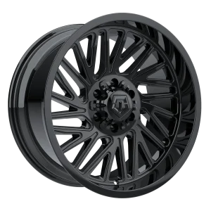 22" TIS WHEELS 553B GLOSS BLACK FINISH RIMS