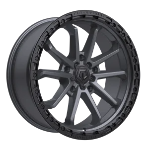 17" TIS WHEELS 556AB SATIN ANTHRACITE BLACK SIMULATED BEAD RING FINISH RIMS - Image 5