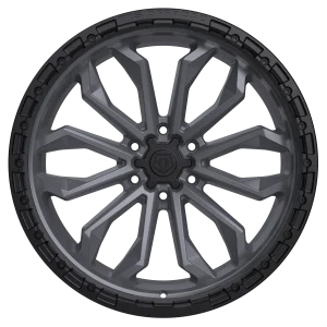 20" TIS WHEELS 556AB SATIN ANTHRACITE BLACK SIMULATED BEAD RING FINISH RIMS - Image 3