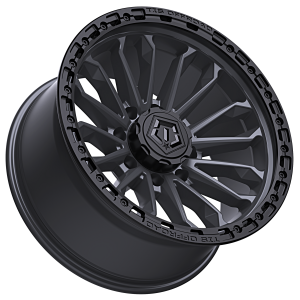 20" TIS WHEELS 556AB SATIN ANTHRACITE BLACK SIMULATED BEAD RING FINISH RIMS - Image 5