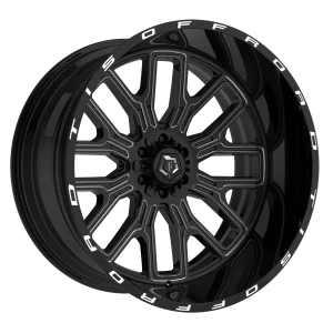 20" TIS WHEELS 560BM GLOSS BLACK MILLED CROSSOVER SUV FINISH RIMS