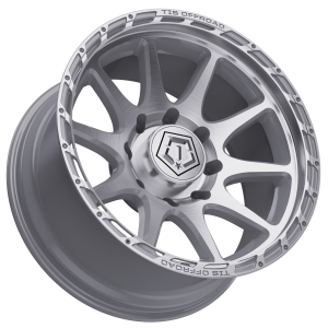 20" TIS WHEELS 563BS SILVER MACHINED BRUSHED FINISH RIMS - Image 4