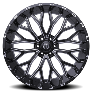 20" TIS WHEELS 565BM GLOSS BLACK MILLED FINISH RIMS - Image 2