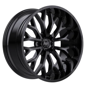 24" TIS WHEELS 565B GLOSS BLACK FINISH RIMS