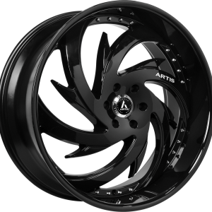 22" ARTIS WHEELS SPADA FULL BLACK FINISH RIMS
