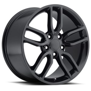 19" FACTORY REPRODUCTIONS WHEELS FR26 C7 Z51 CORVETTE REPLICA GLOSS BLACK FINISH RIMS