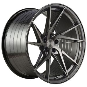 19" VERTINI WHEELS RFS1.9 BRUSHED DUAL GUNMETAL FLOW FORMED FINISH RIMS - Image 3