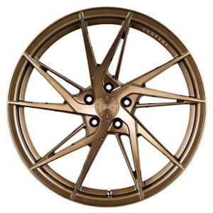 19" VERTINI WHEELS RFS1.9 BRUSHED DUAL BRONZE FLOW FORMED FINISH RIMS