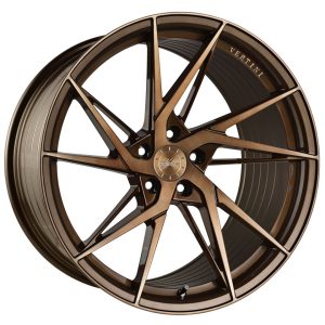 19" VERTINI WHEELS RFS1.9 BRUSHED DUAL BRONZE FLOW FORMED FINISH RIMS - Image 2