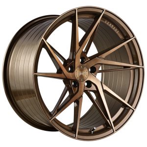 19" VERTINI WHEELS RFS1.9 BRUSHED DUAL BRONZE FLOW FORMED FINISH RIMS - Image 3