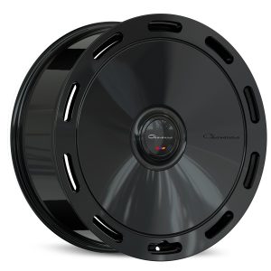 24" GIOVANNA WHEELS AMUR GLOSS BLACK FINISH FLOW FORMED RIMS