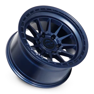 17" LOCK OFF-ROAD WHEELS BAJA MATTE BLUE MATTE BLUE RING FINISH RIMS - Image 3