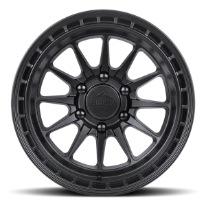 17" LOCK OFF-ROAD WHEELS BAJA MATTE BLACK MATTE BLACK RING FINISH RIMS - Image 2