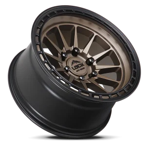17" LOCK OFF-ROAD WHEELS BAJA MATTE DESERT BRONZE MATTE BLACK RING FINISH RIMS - Image 3