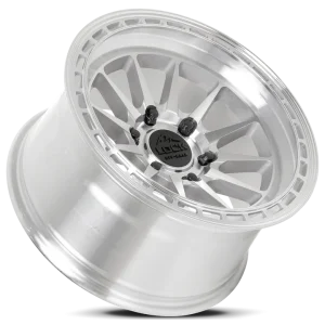17" LOCK OFF-ROAD WHEELS BAJA MACHINED POLISHED CLEAR COAT FINISH RIMS - Image 3