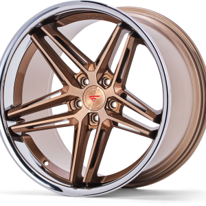 20" FERRADA WHEELS CM1 BRUSHED COBRE CHROME LIP FINISH RIMS - Image 2